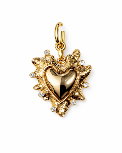 Molten Heart Diamond-Edge Charm