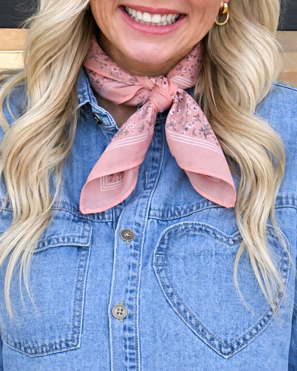 Blush Meadow Square Scarf