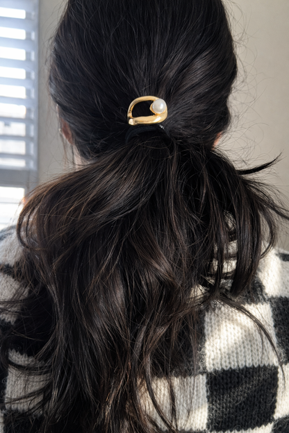 Sculpted Gold Hair Tie Set