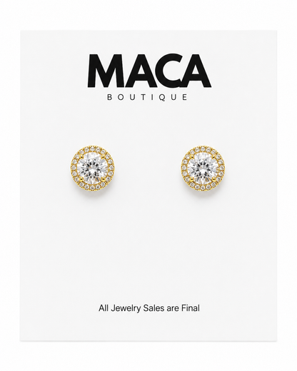 Brilliant Halo Studs