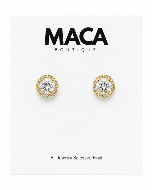 Brilliant Halo Studs