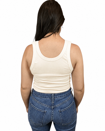 Everyday Reversible Tank - Buttercream