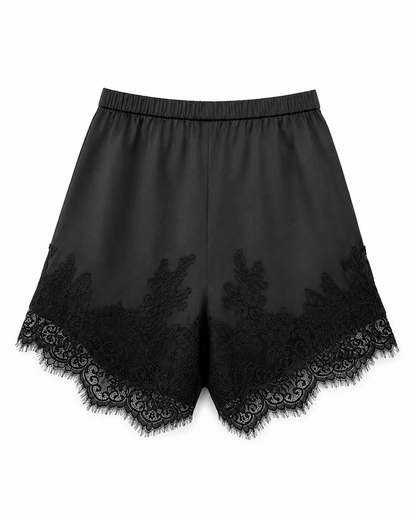 All About Lace Shorts - Black