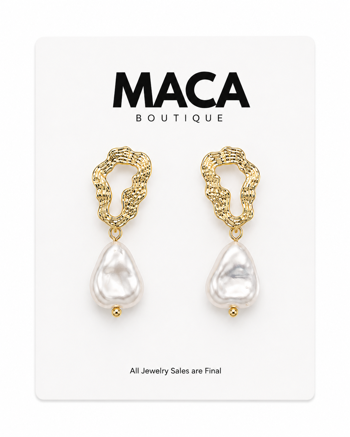 Baroque Pearl Drop Earrings