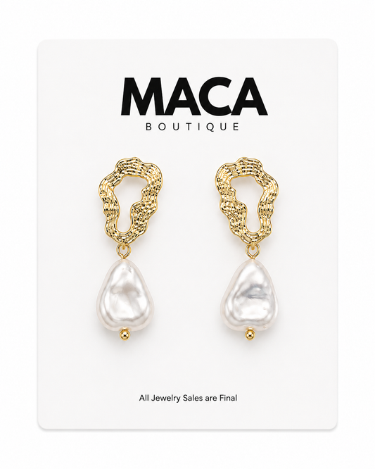 Baroque Pearl Drop Earrings