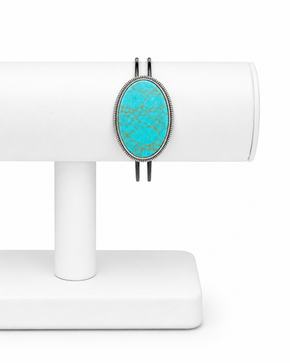 Oval Turquoise Cuff