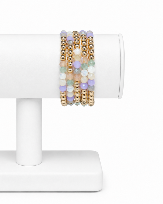Lavender Dune Bracelet Stack