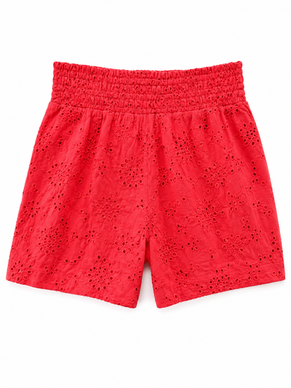 Scarlet Eyelet Shorts