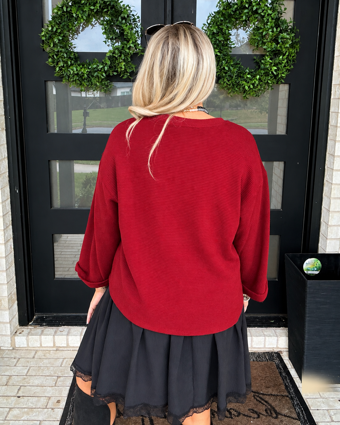 Morgan Lightweight Sweater - Burgundy