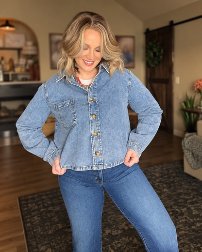 In the Blue Denim Shirt