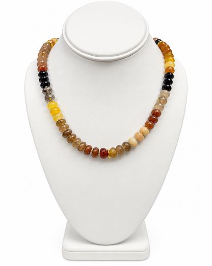 Autumn Ember Beaded Necklace