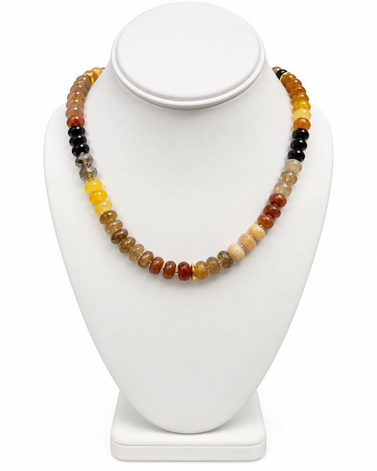 Autumn Ember Beaded Necklace