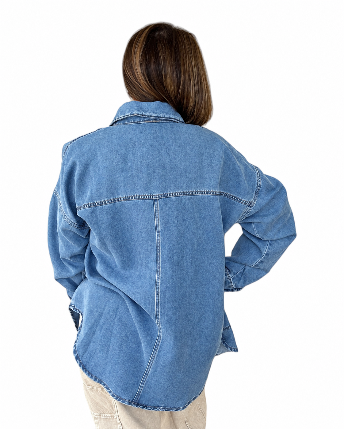 True Blue Denim Shacket