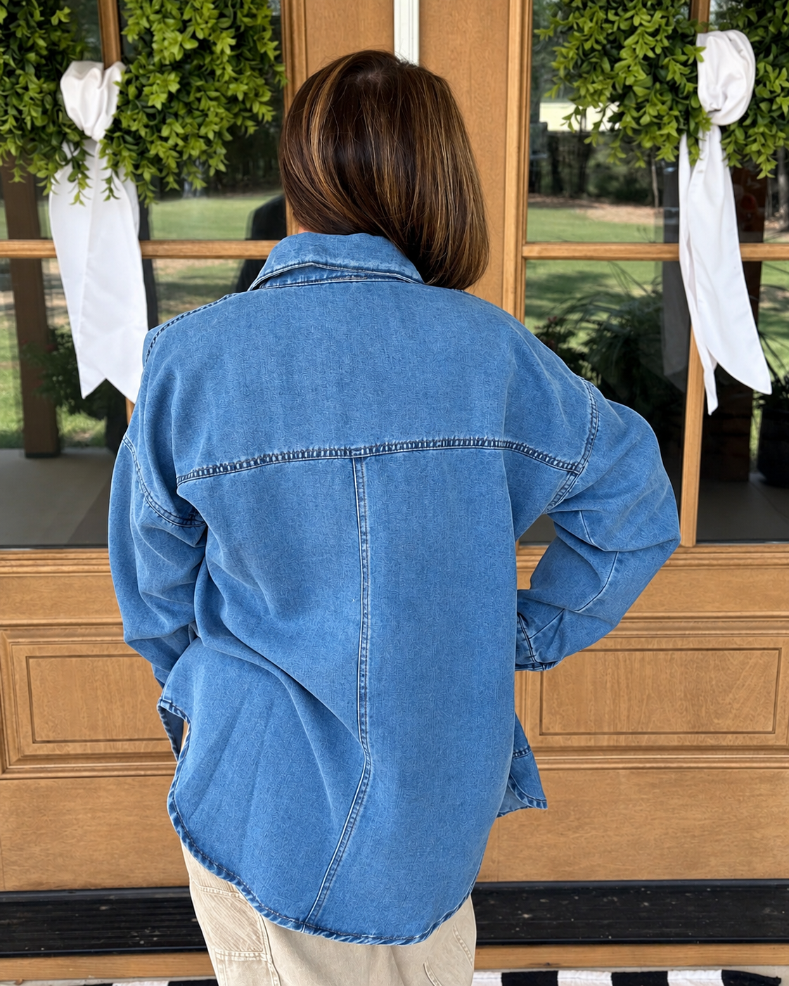 True Blue Denim Shacket