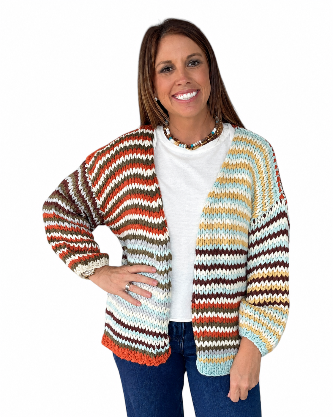 Free Spirit Stripe Cardigan