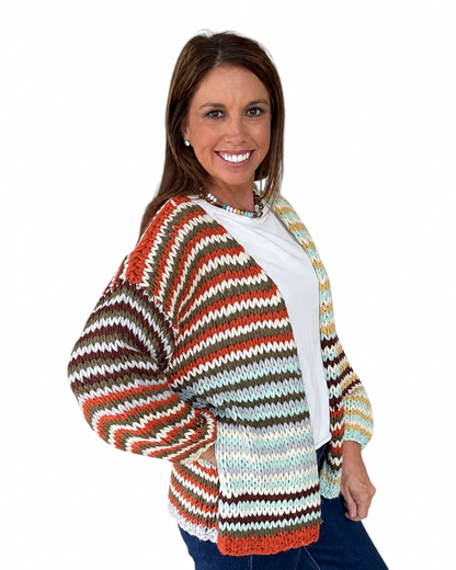 Free Spirit Stripe Cardigan
