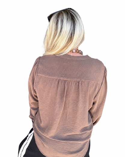 Noted Blouse - Mocha
