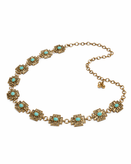 Turquoise Trail Concho Belt