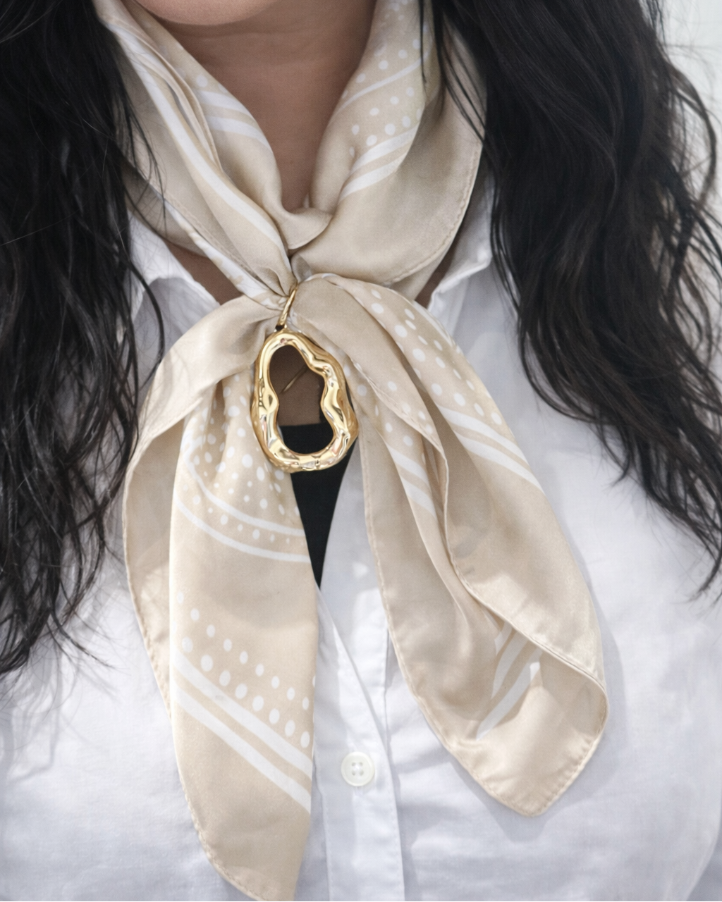 Organic Gold Loop Charm