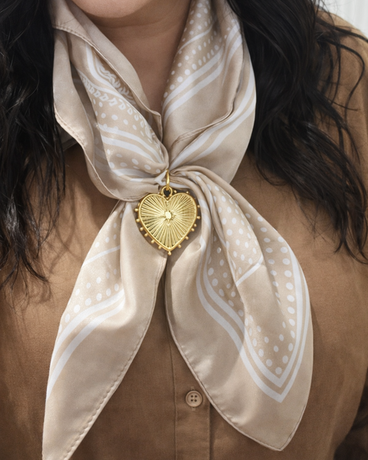 Radiant Heart Sunburst Charm