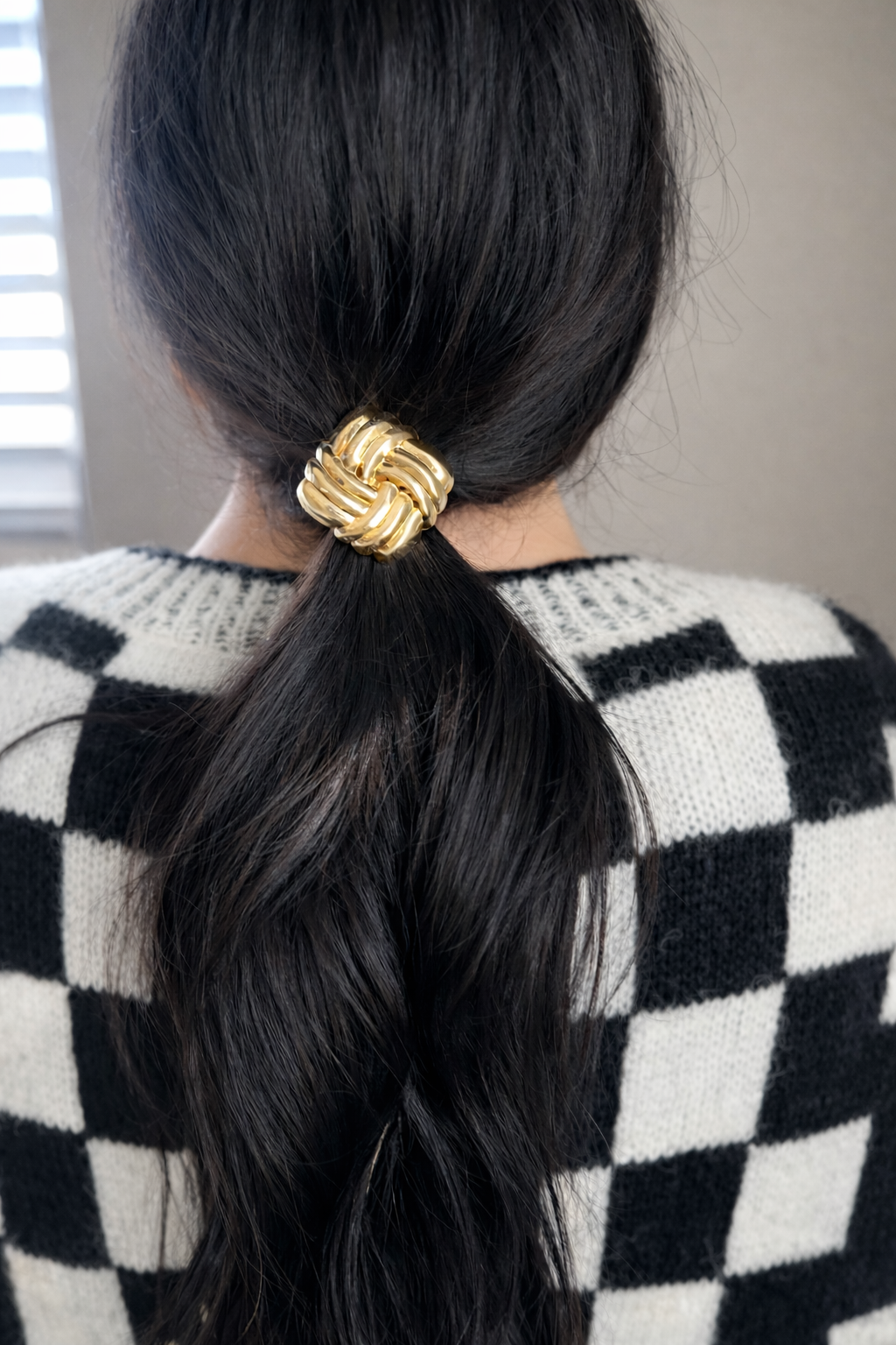 Sculpted Gold Hair Tie Set