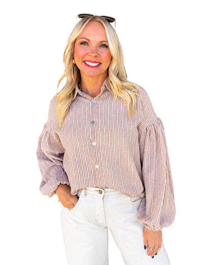 Hadley Stripe Button Down