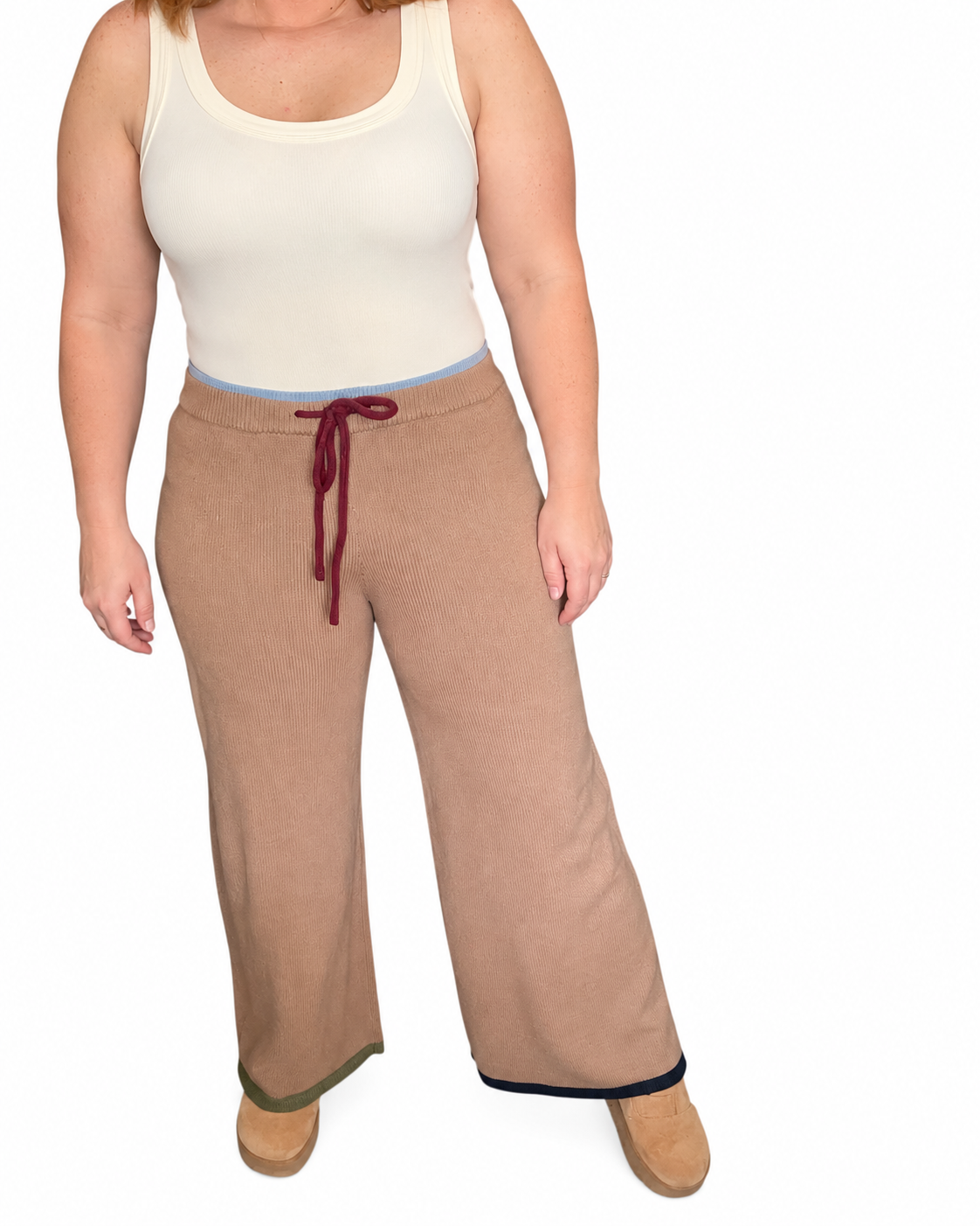 Color Outside the Lines Knit Pants