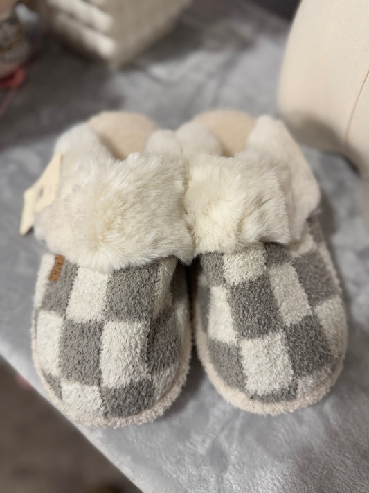Checkered Slippers