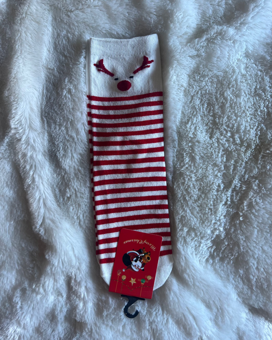 Holly Jolly Socks – Snow Day Buddy (White)