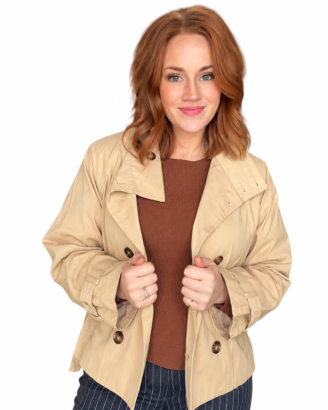 Camden Cropped Trench Jacket