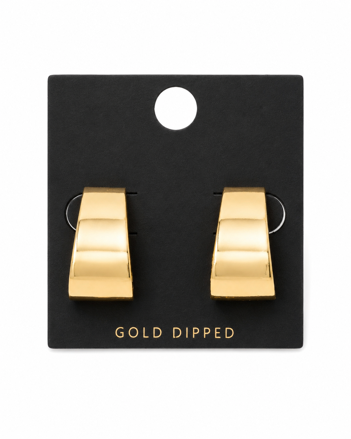 Chunky Huggie Hoop Earrings