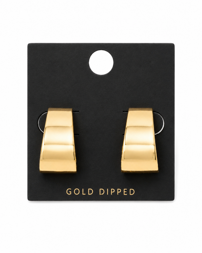 Chunky Huggie Hoop Earrings
