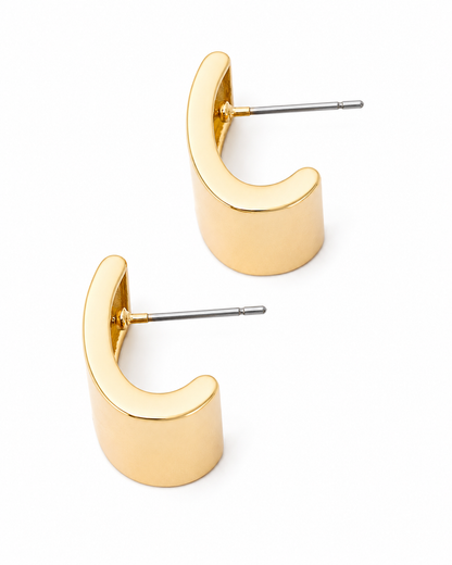 Chunky Huggie Hoop Earrings