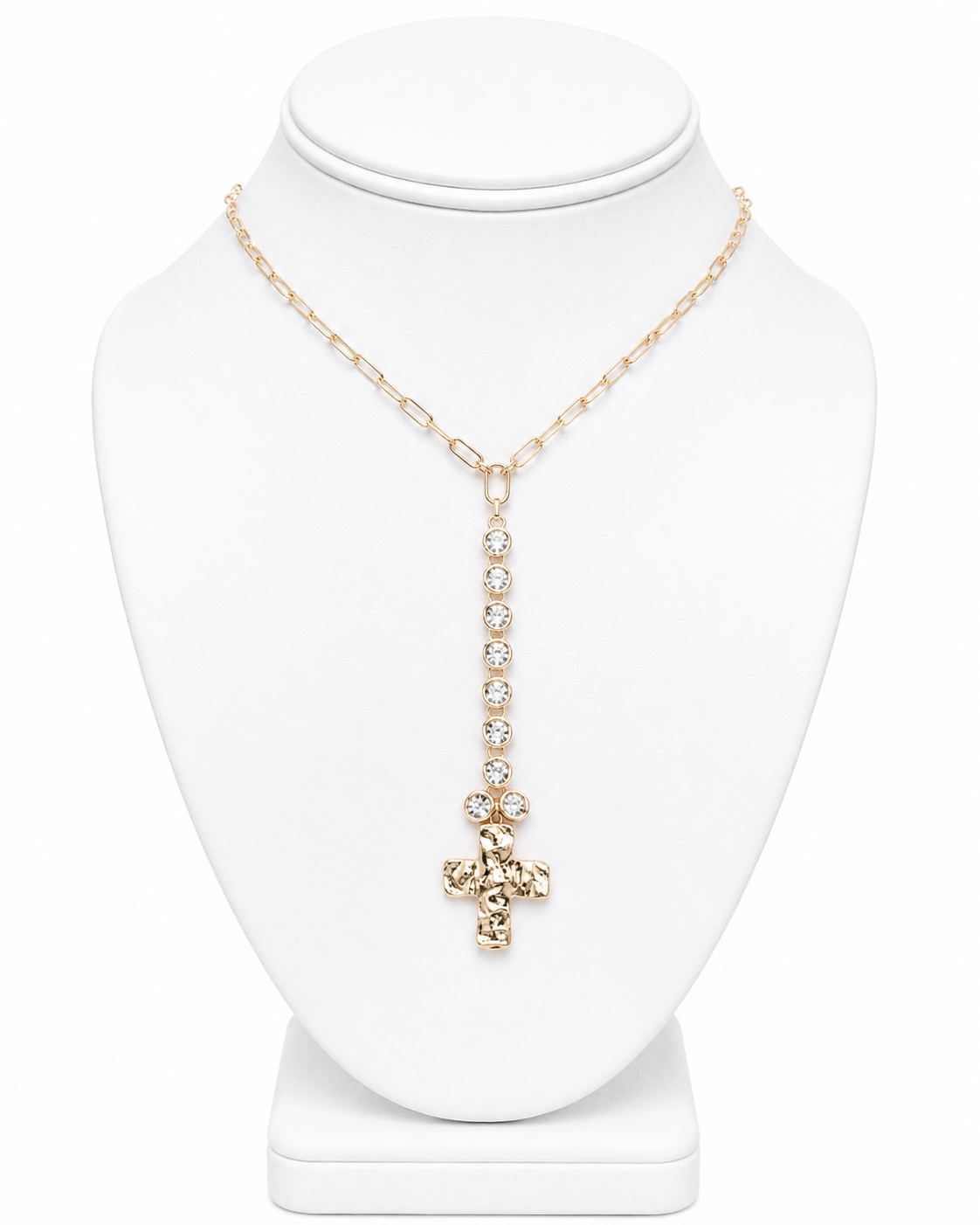 Golden Tide Cross Necklace