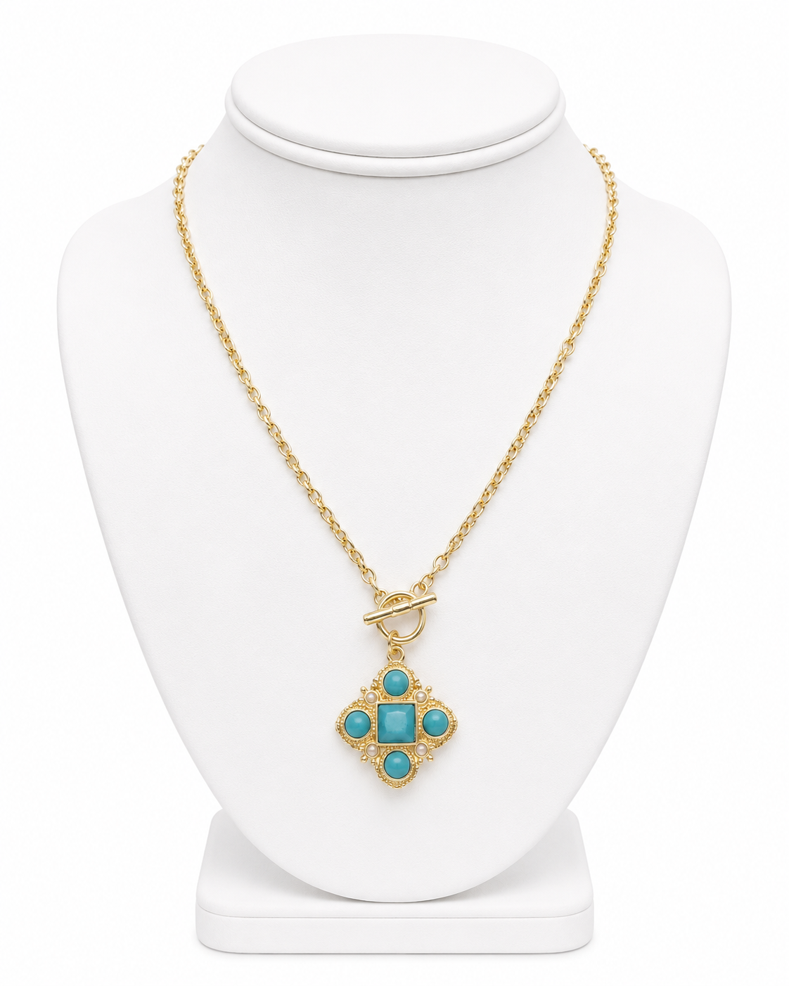 The Maison Turquoise Toggle Necklace