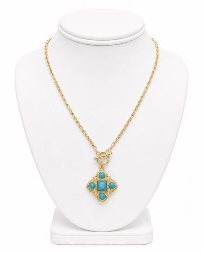 The Maison Turquoise Toggle Necklace