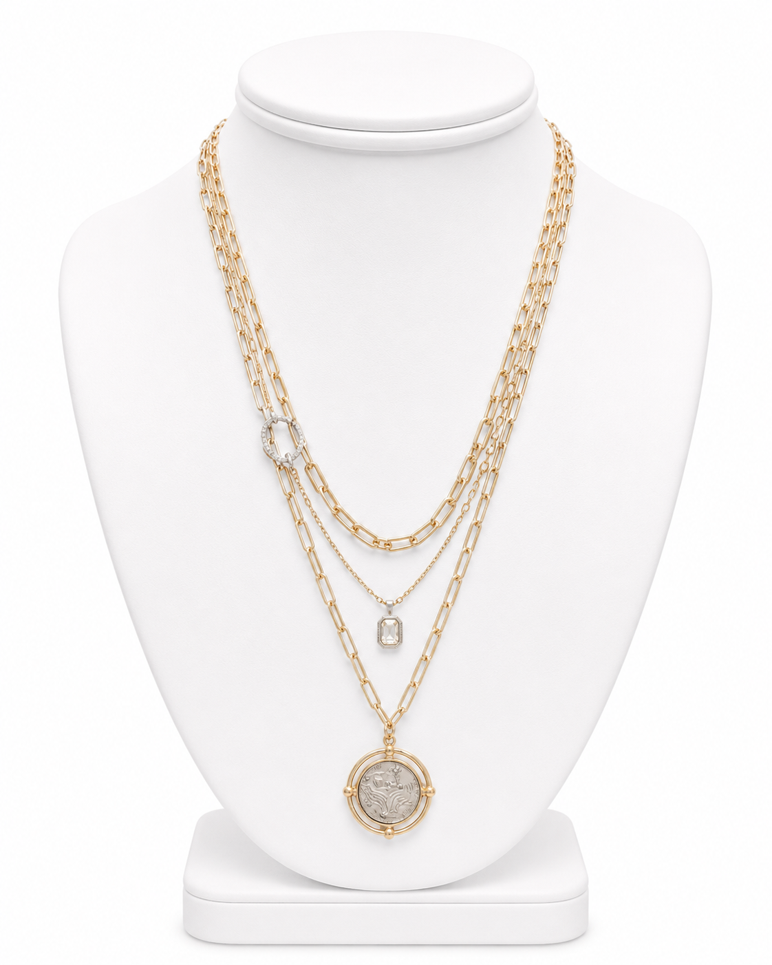 Sol Medallion Layer Necklace