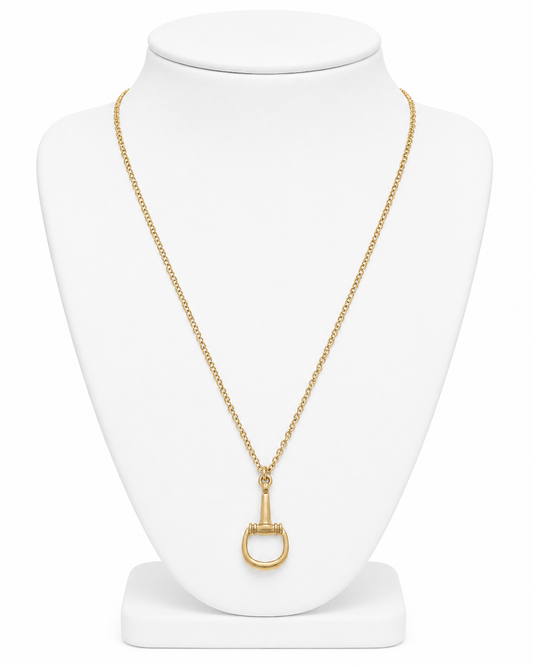 Lou Ann Horsebit Pendant Necklace