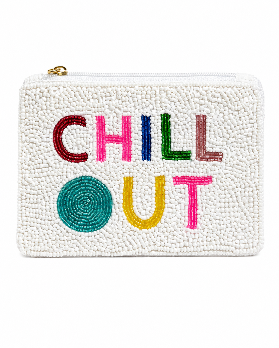 Chill Out Beaded Coin Pouch
