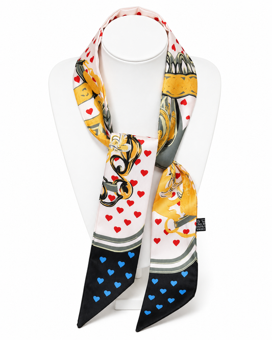 Queen of Hearts Twilly Scarf