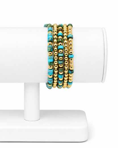 Turquoise Stack Bracelet Set