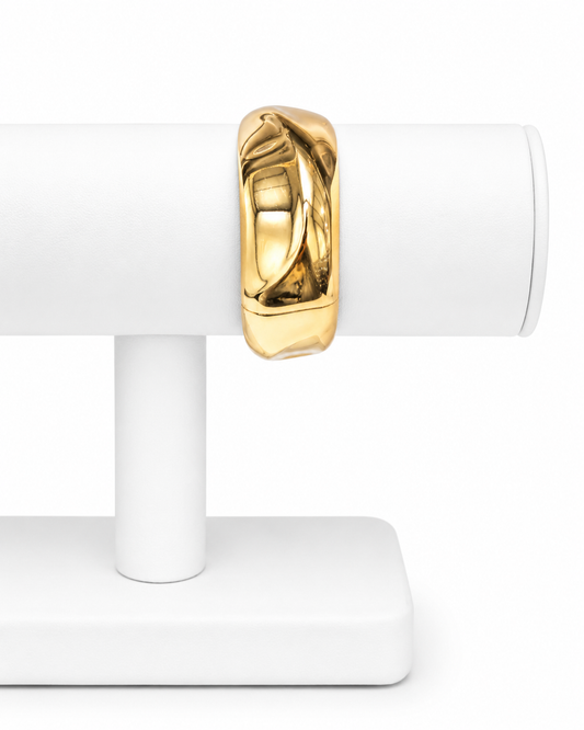The Sculpted Gold Cuff