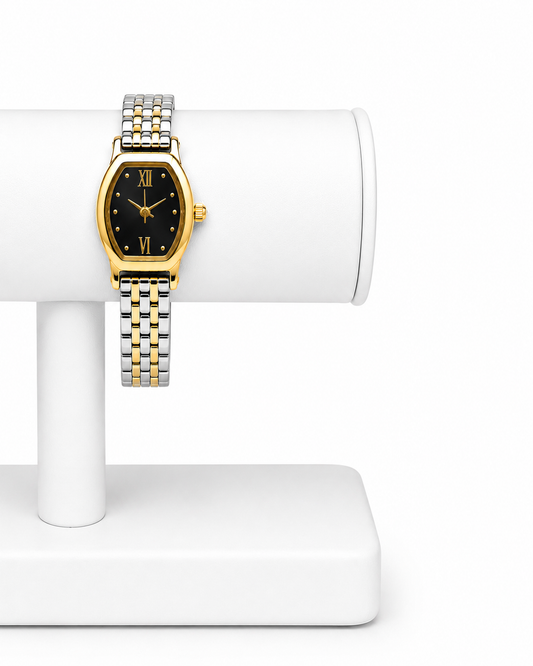 Timeless Two-Tone Oval Watch