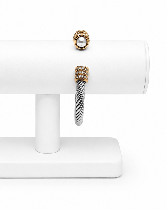 The Charleston Pearl Cable Cuff