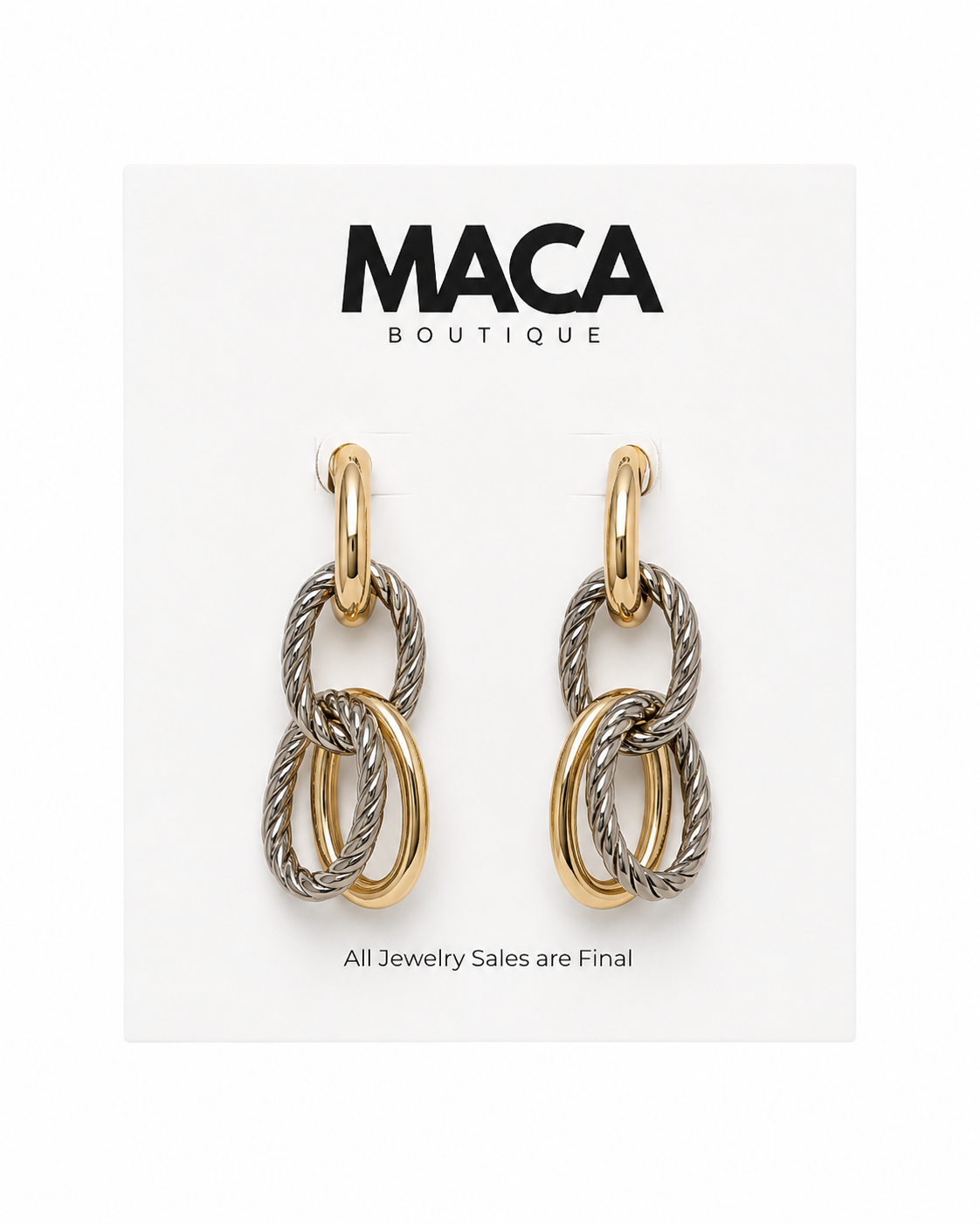 The Layered Link Earrings