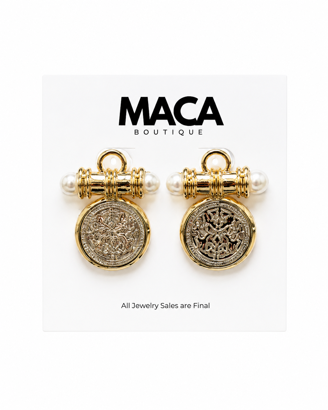 The Heirloom Coin Drop Earrings