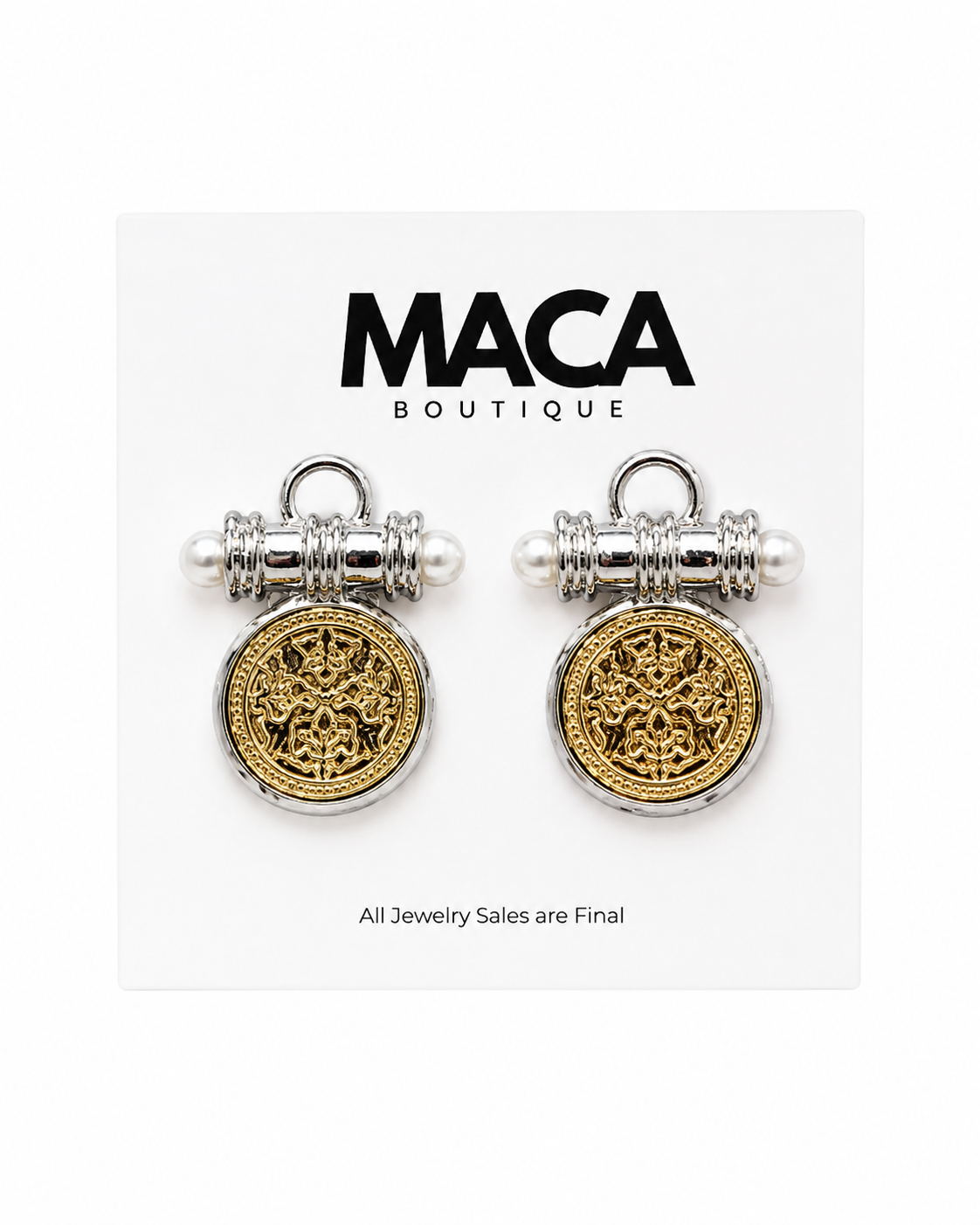 The Heirloom Coin Drop Earrings
