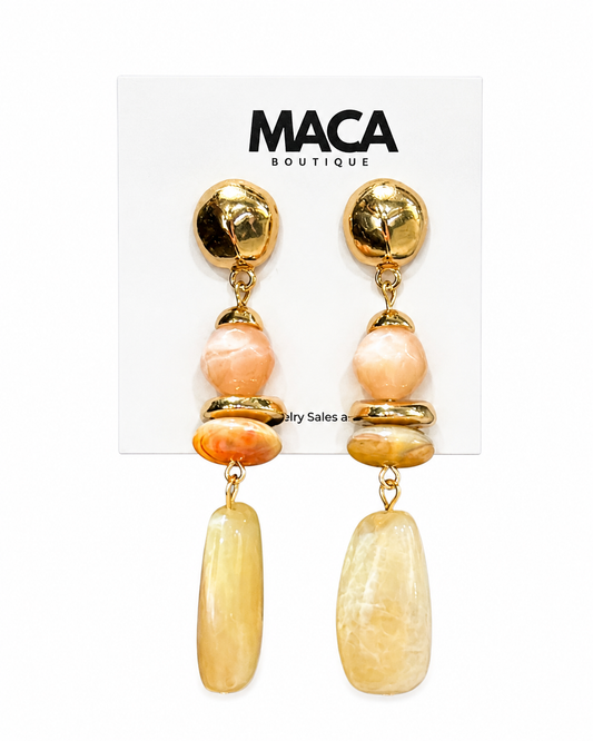 Sunlit Stone Earrings