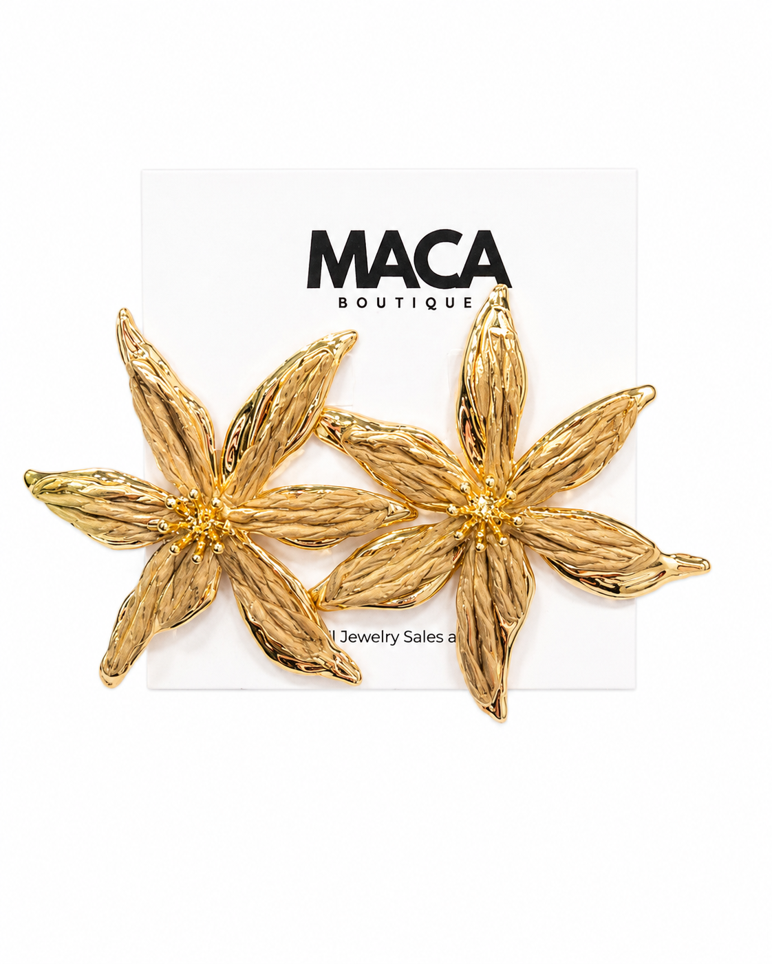 Golden Petal Earrings