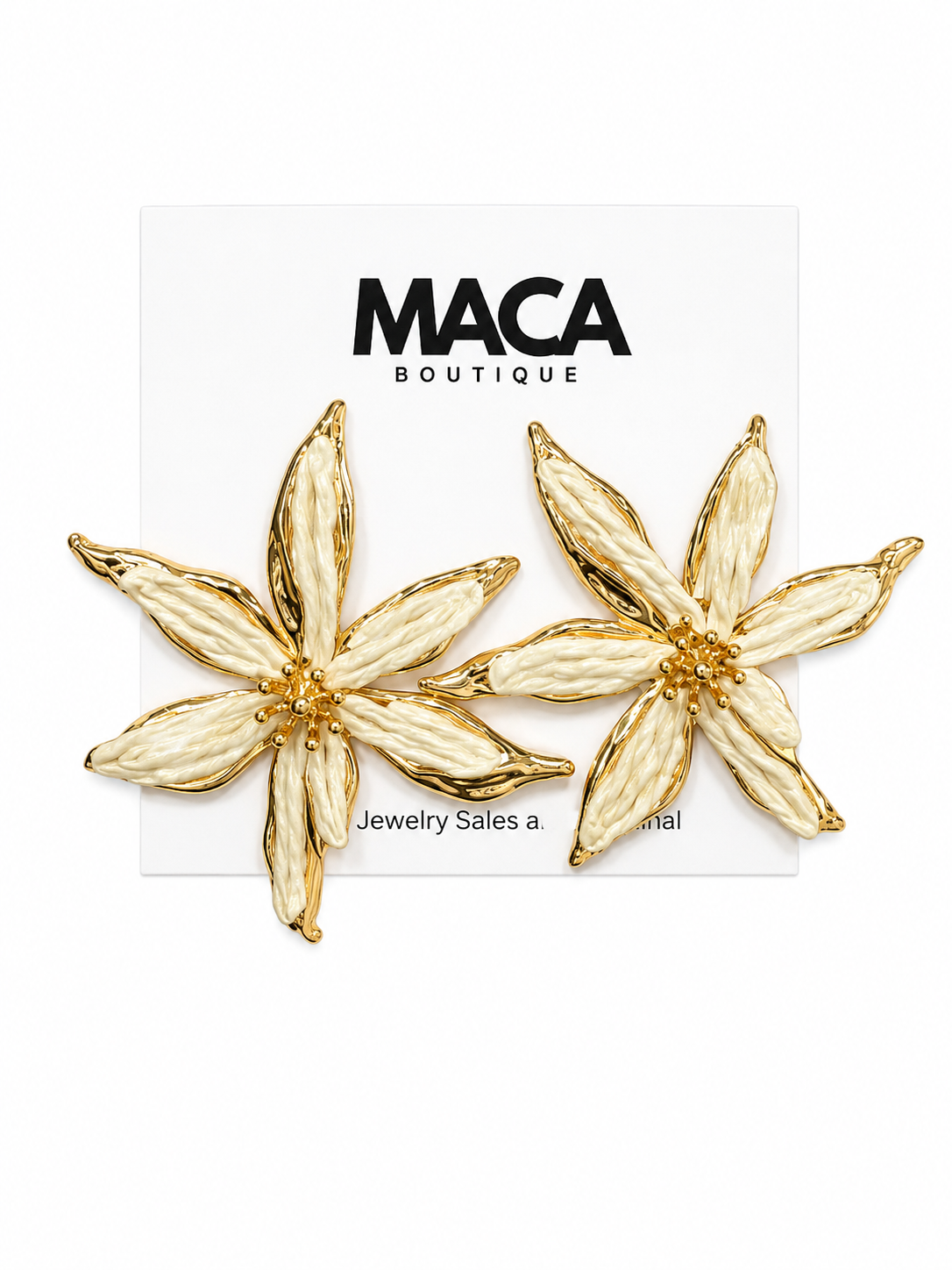 Golden Petal Earrings